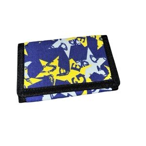 Kids Star Pattern Wallet - Blue and Yellow